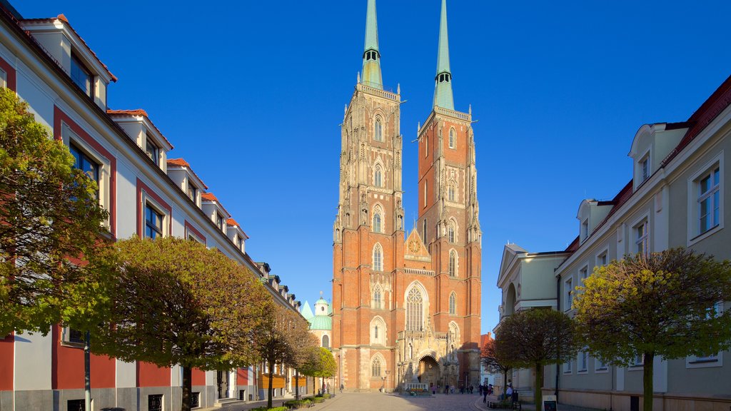 Wroclaw Cathedral featuring a church or cathedral