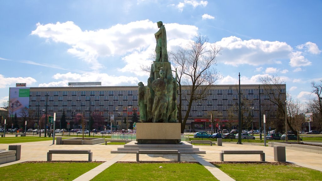 Museo Nacional ofreciendo una estatua o escultura