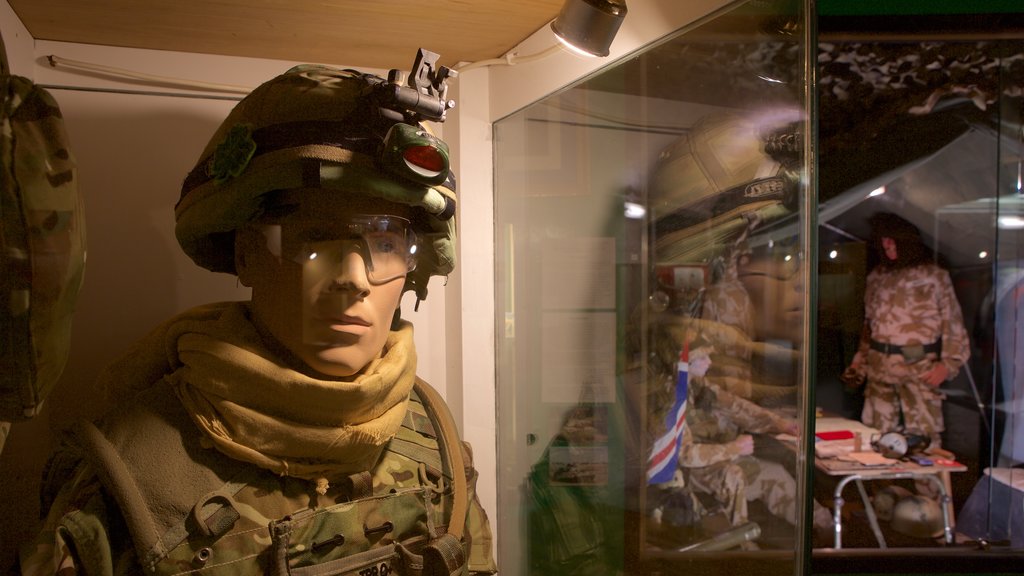 Redoubt Fortress and Military Museum showing military items