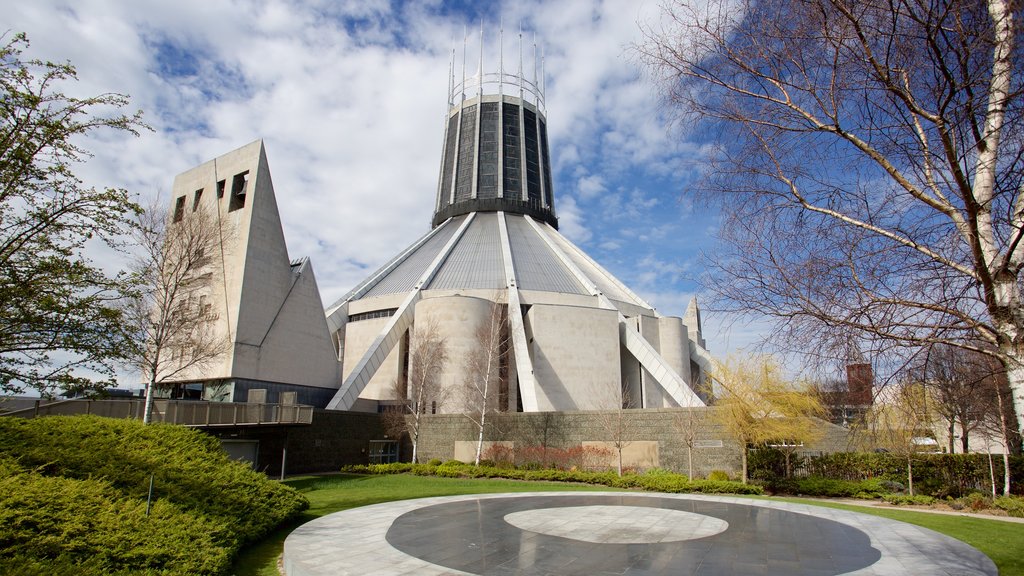 Liverpool Metropolitan Cathedral which includes a church or cathedral