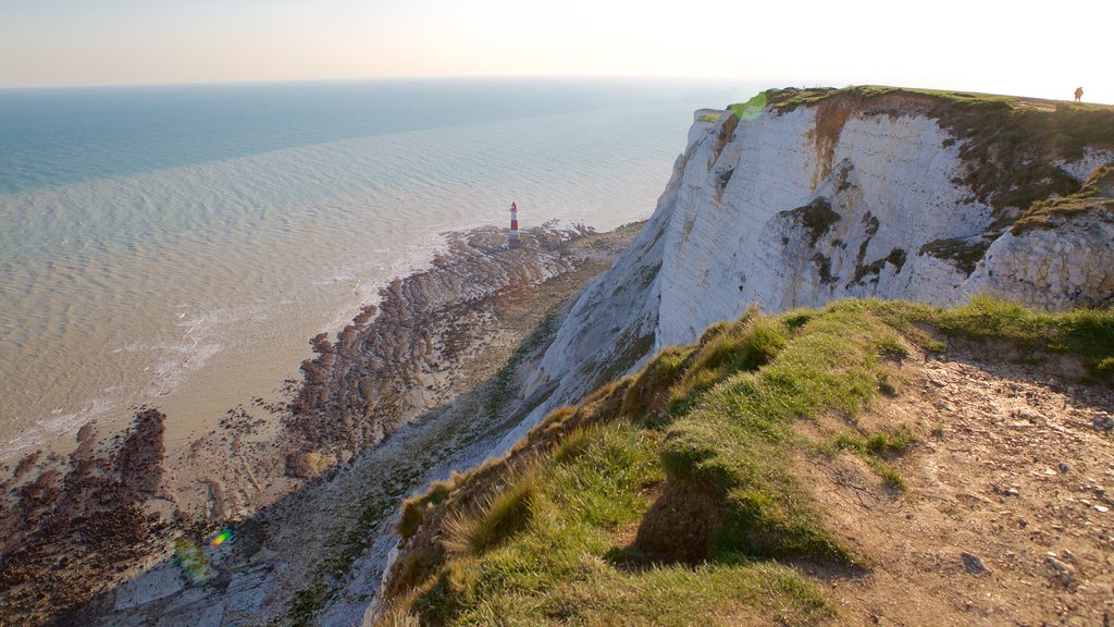 Beachy Head som viser udsigt over kystområde