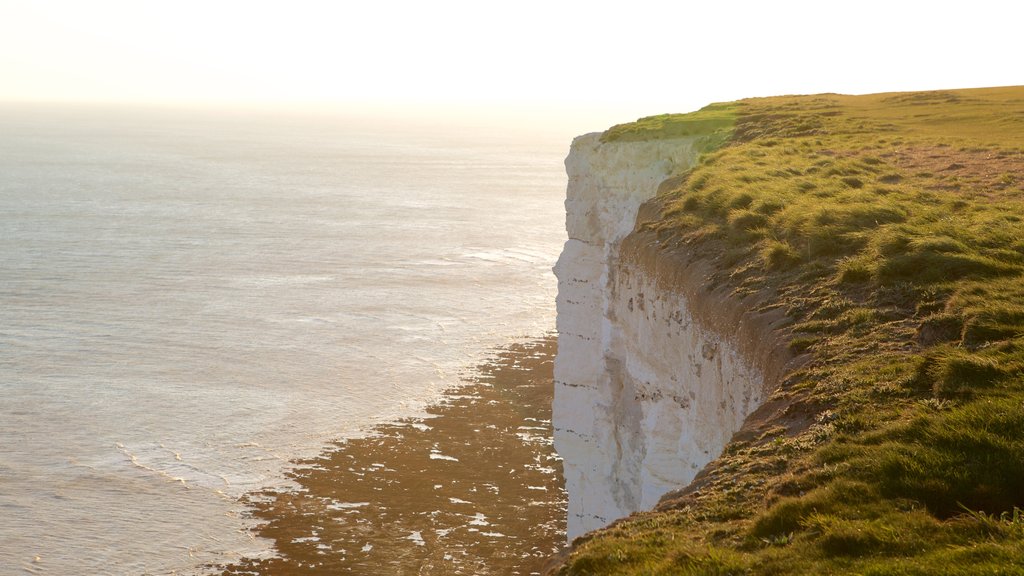 Beachy Head og byder på udsigt over kystområde