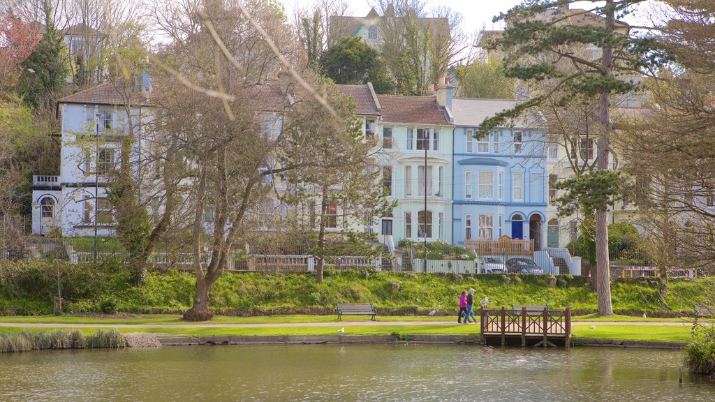 Alexandra Park showing a pond and a park