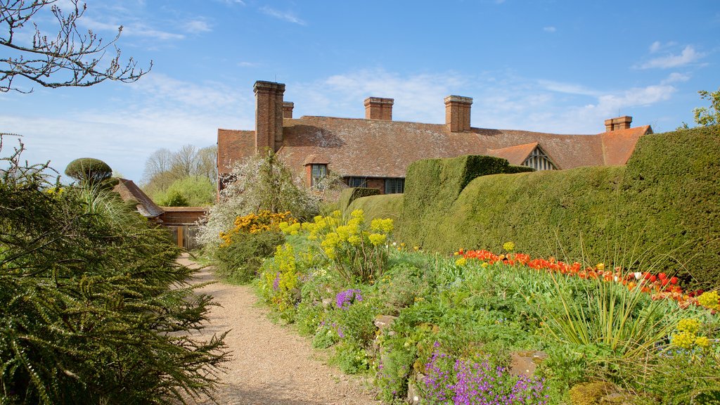 Great Dixter House and Gardens showing a garden and flowers