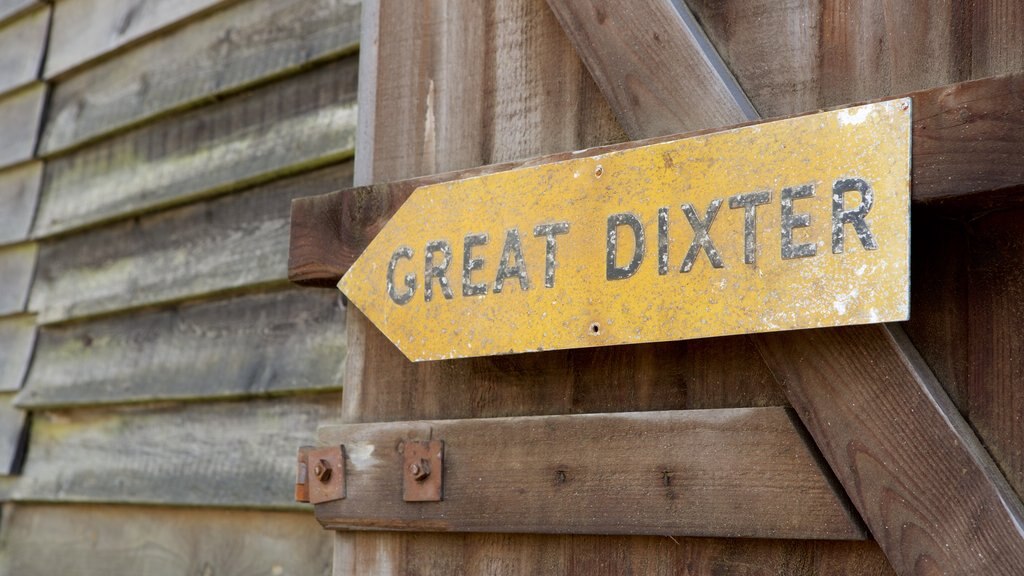 Great Dixter House and Gardens showing signage