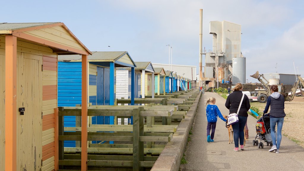 Whitstable Beach as well as a small group of people