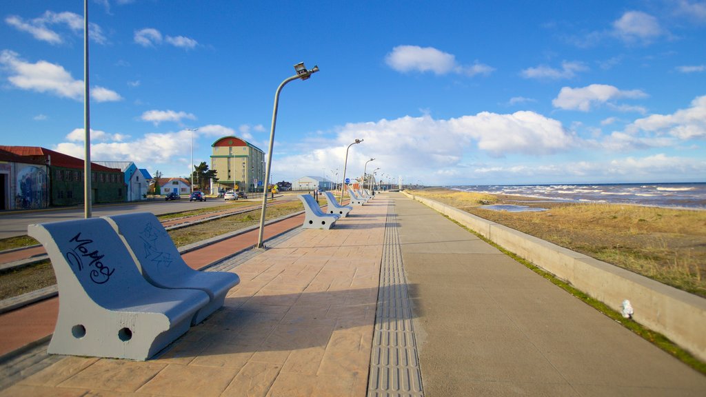 Punta Arenas mostrando vistas generales de la costa