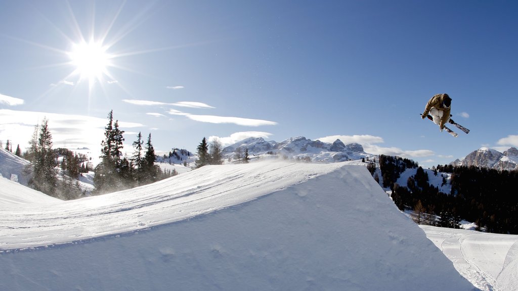 Alta Badia mostrando neve e esqui na neve