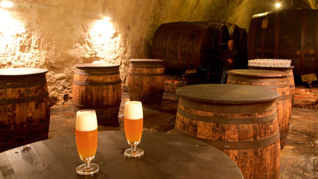 Pilsner Urquell Brewery which includes interior views