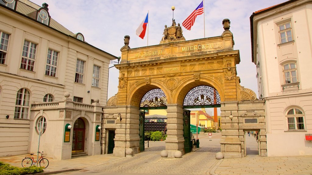 Pilsner Urquell Brewery showing heritage elements and heritage architecture