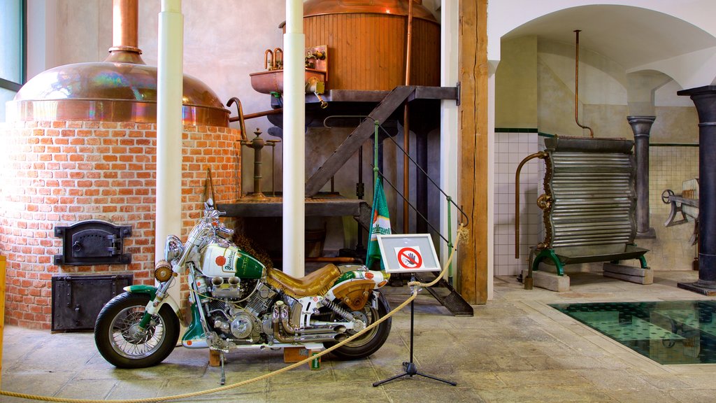 Pilsner Urquell Brewery featuring interior views