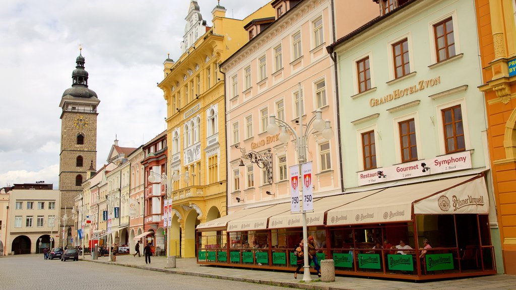 Ceské Budejovice ofreciendo una ciudad