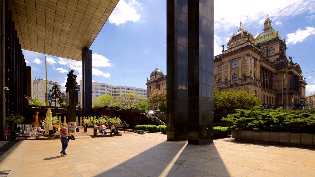 Czech National Museum which includes heritage elements and heritage architecture