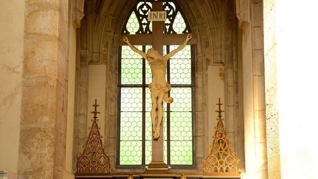 Sedlec Ossuary showing religious aspects and interior views