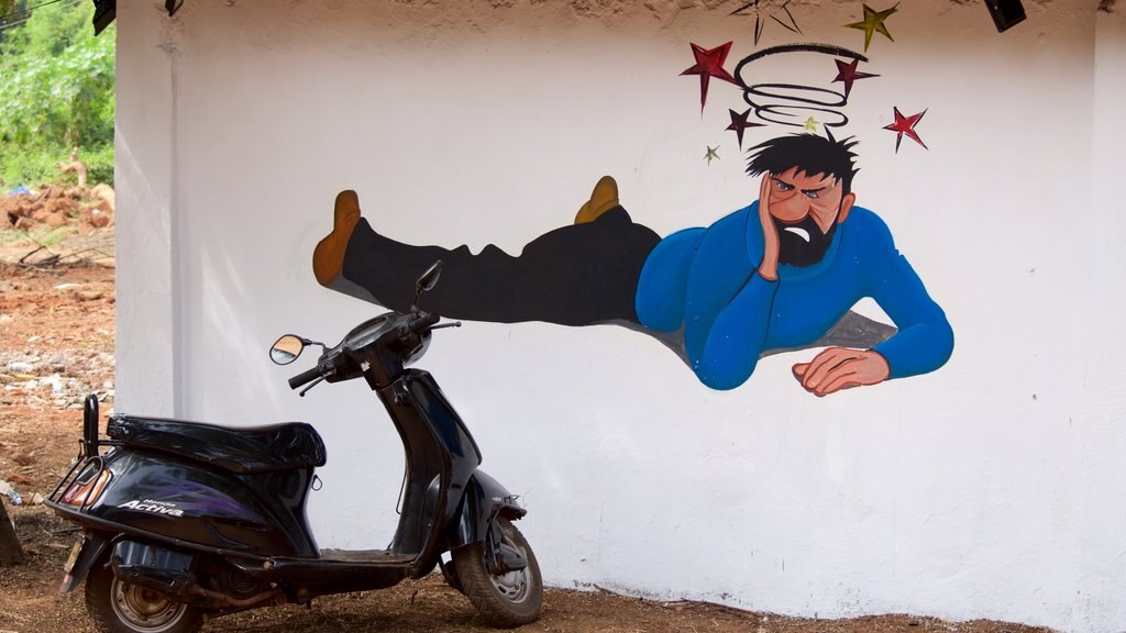 Candolim Beach - Fort Aguada showing outdoor art