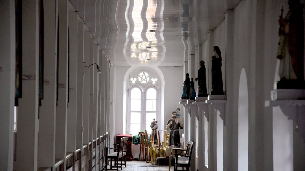 Mount Carmel Church which includes a church or cathedral and interior views