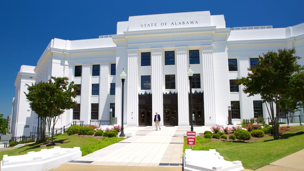 Montgomery featuring an administrative building and heritage architecture