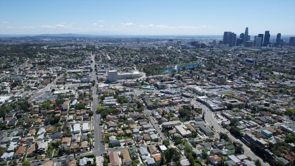 Griffith Park showing a city