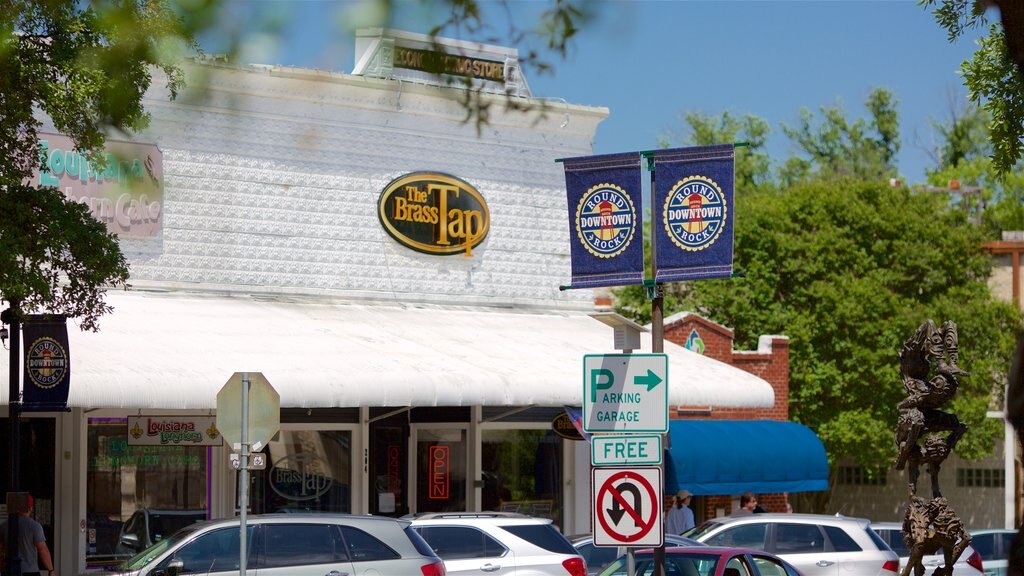 Round Rock which includes signage