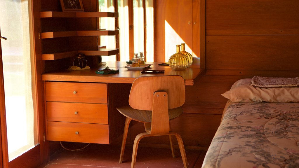 Frank Lloyd Wright Rosenbaum House toont interieur en een huis