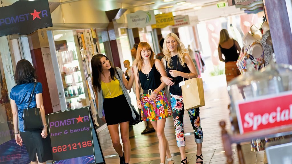 Lismore showing shopping and interior views as well as a small group of people