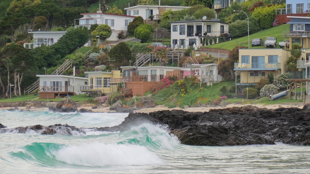 Boat Harbour showing a coastal town, general coastal views and a house