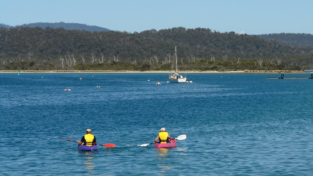 Port Sorell ofreciendo kayak o canoa y vistas generales de la costa