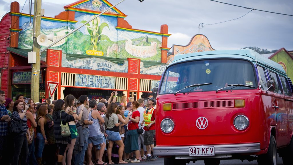 Lismore featuring touring as well as a large group of people