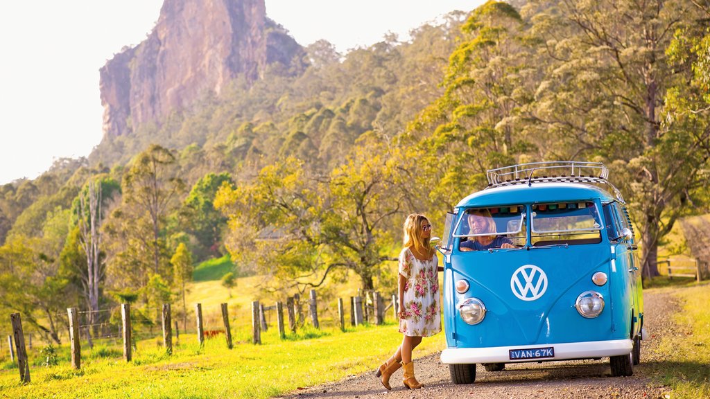 Lismore mostrando escenas tranquilas y excursiones en vehículos y también una pareja