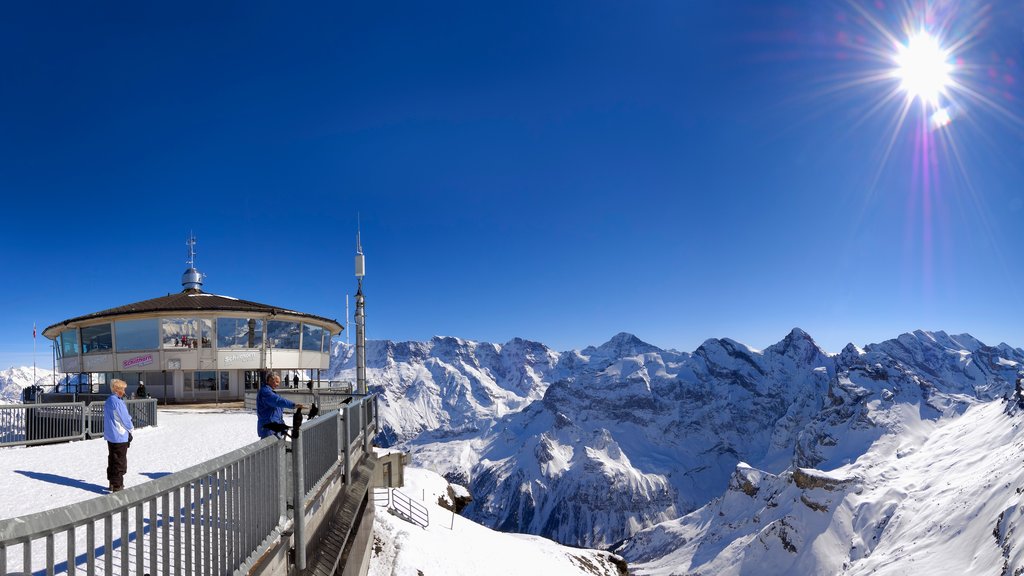 Bernese Alps featuring mountains, snow and views