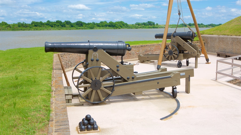 Old Fort Jackson showing heritage elements