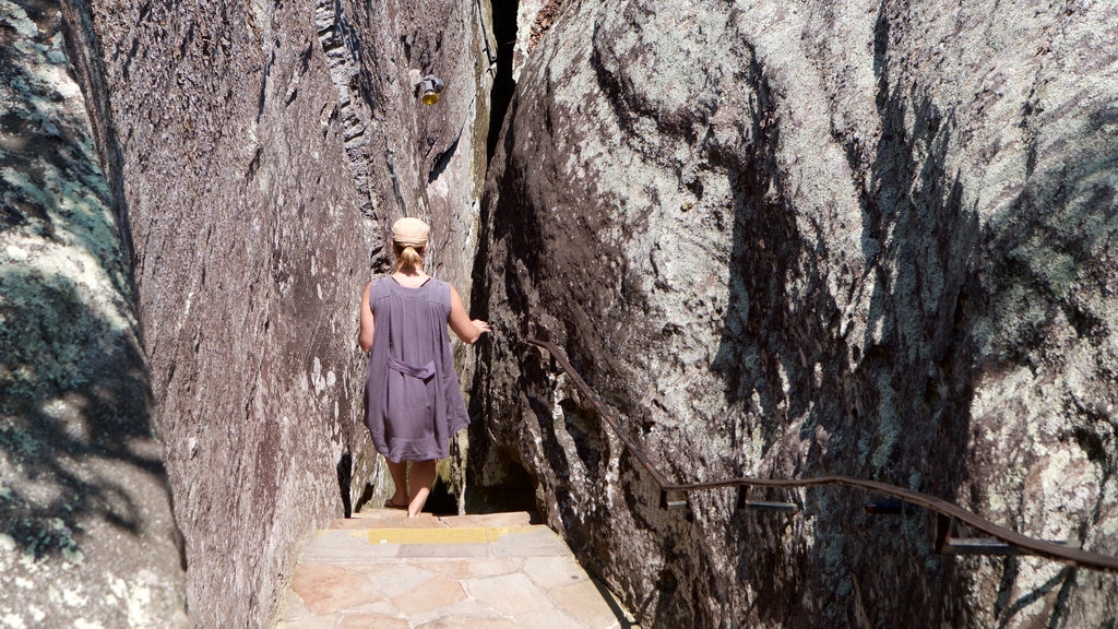 Lookout Mountain which includes caves as well as an individual female