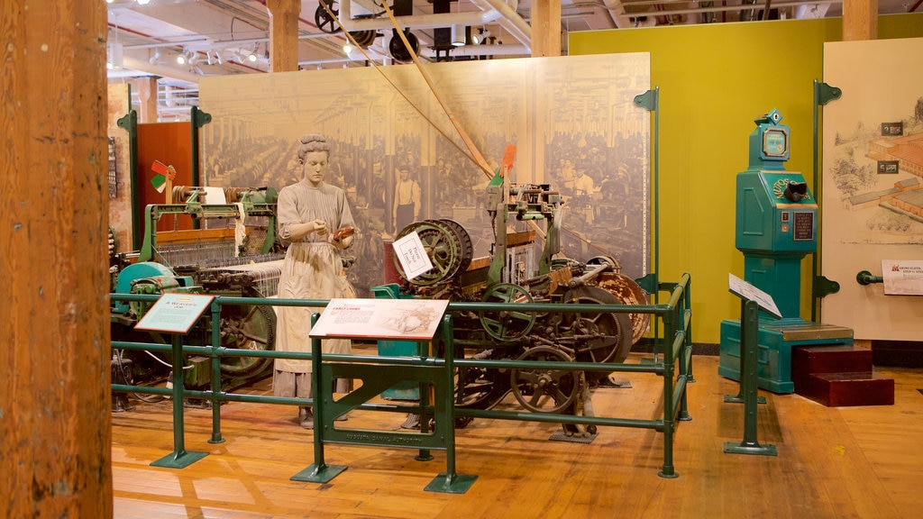 The Augusta Canal Interpretive Center at Enterprise Mill showing interior views