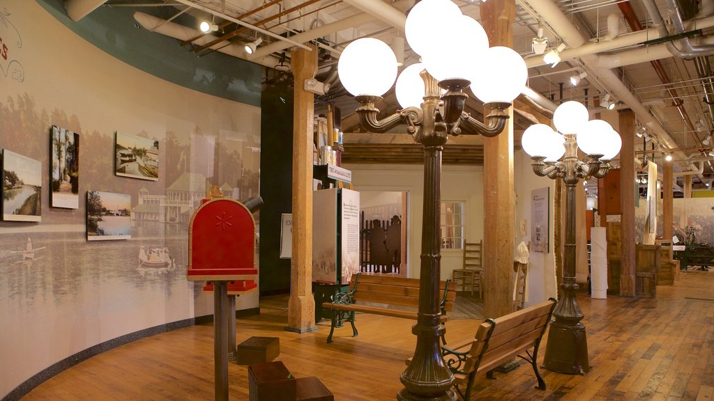 The Augusta Canal Interpretive Center at Enterprise Mill showing interior views