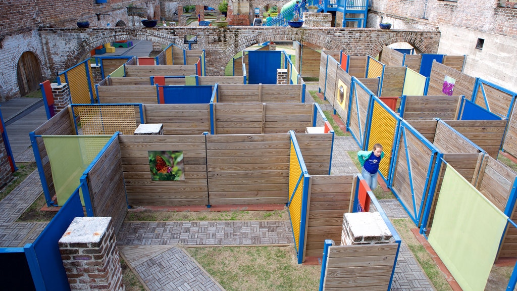 Savannah Children\'s Museum showing a playground as well as an individual child