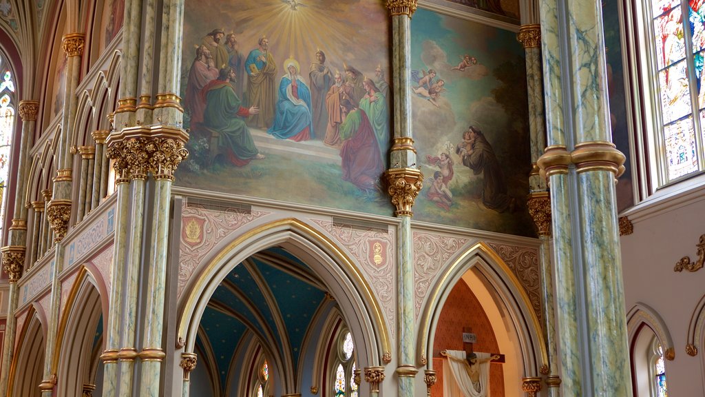 Lafayette Square which includes religious elements, a church or cathedral and interior views