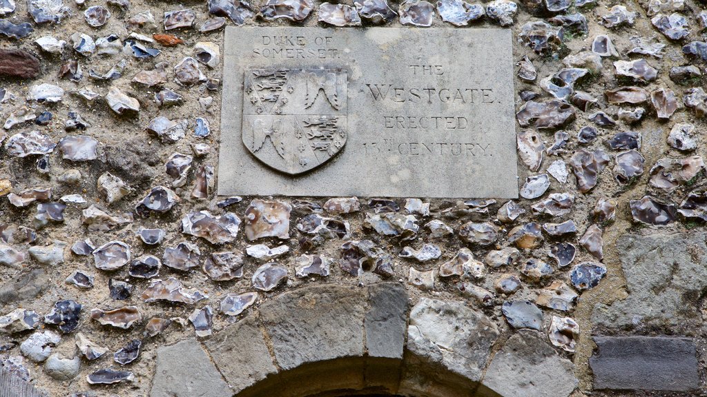 Westgate Museum featuring signage