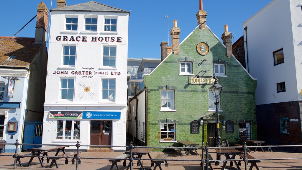 Poole Harbour featuring heritage architecture