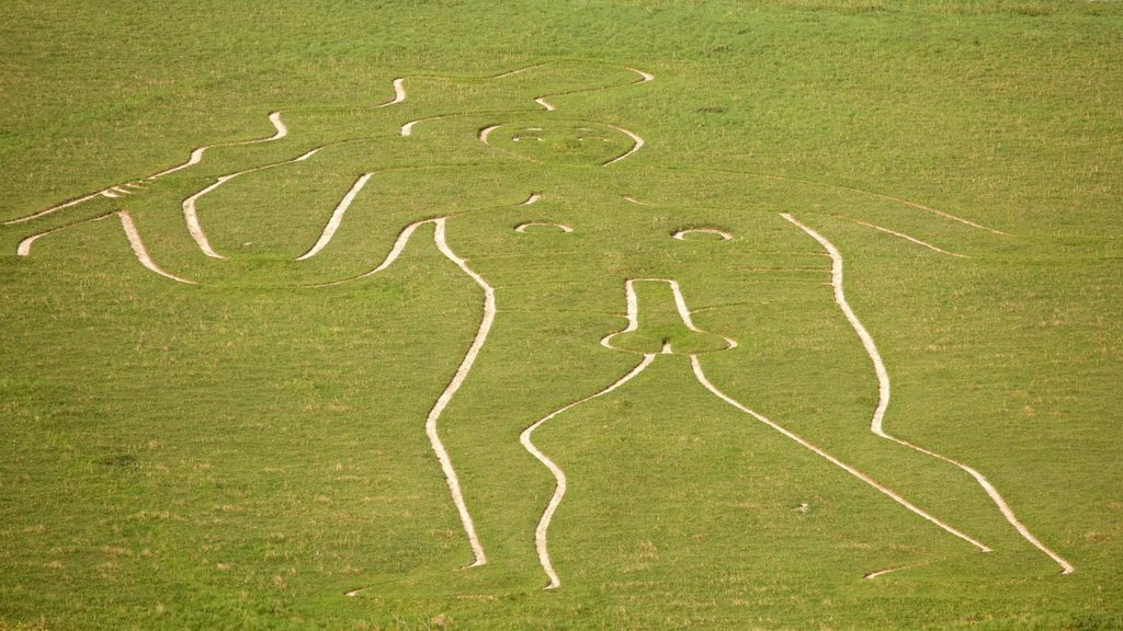 Cerne Abbas Giant que incluye arte al aire libre