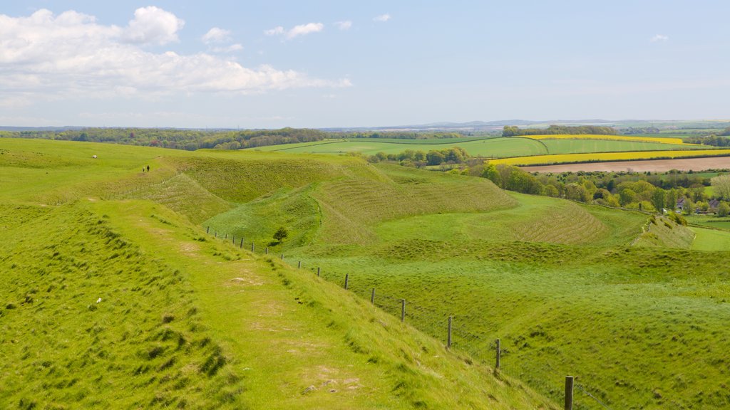 Maiden Castle which includes tranquil scenes