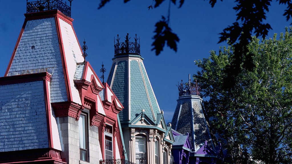 Plateau Mont Royal showing heritage architecture