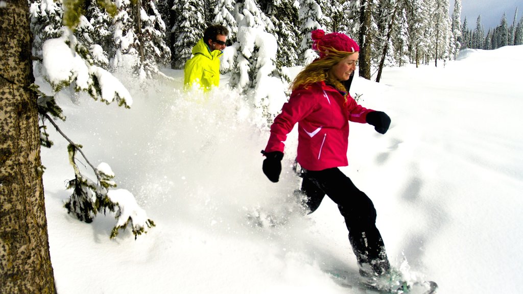 Big White Ski Resort featuring snow shoeing and snow