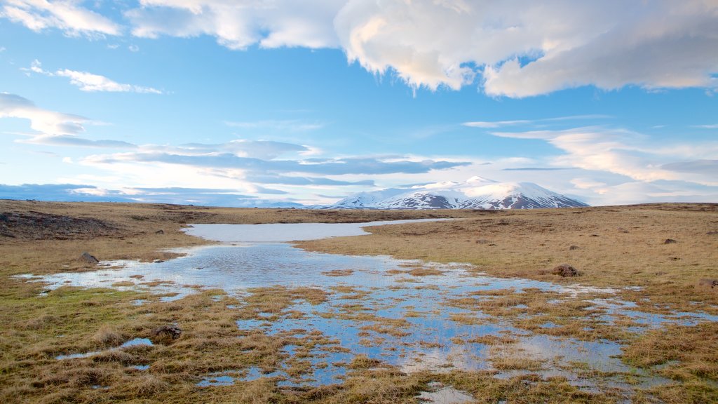 Laugarvatn mostrando escenas tranquilas y un río o arroyo