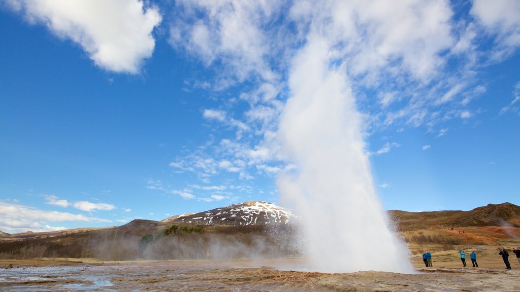 Laugarvatn showing a hot spring