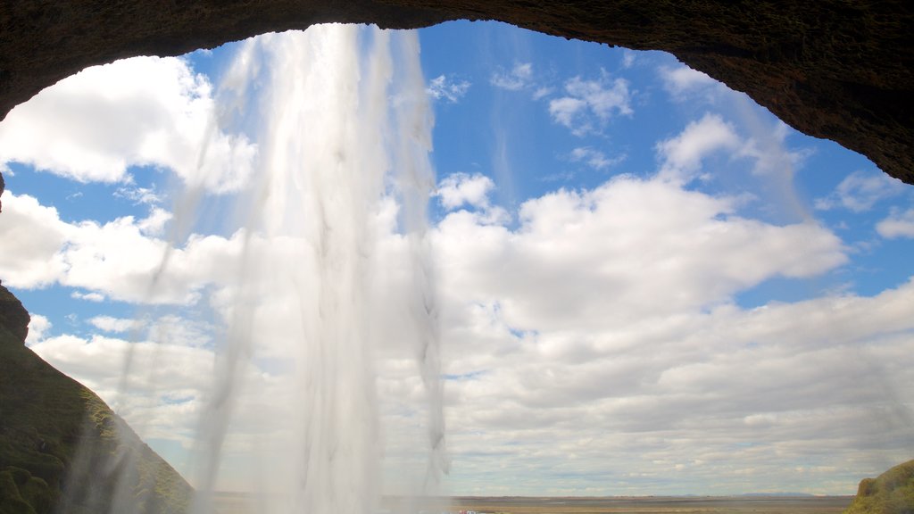 Seljalandsfoss som viser vannfall