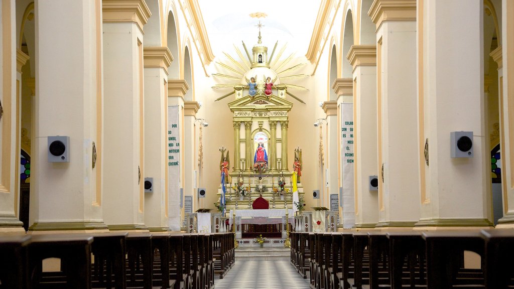 Cafayate featuring a church or cathedral, interior views and heritage architecture