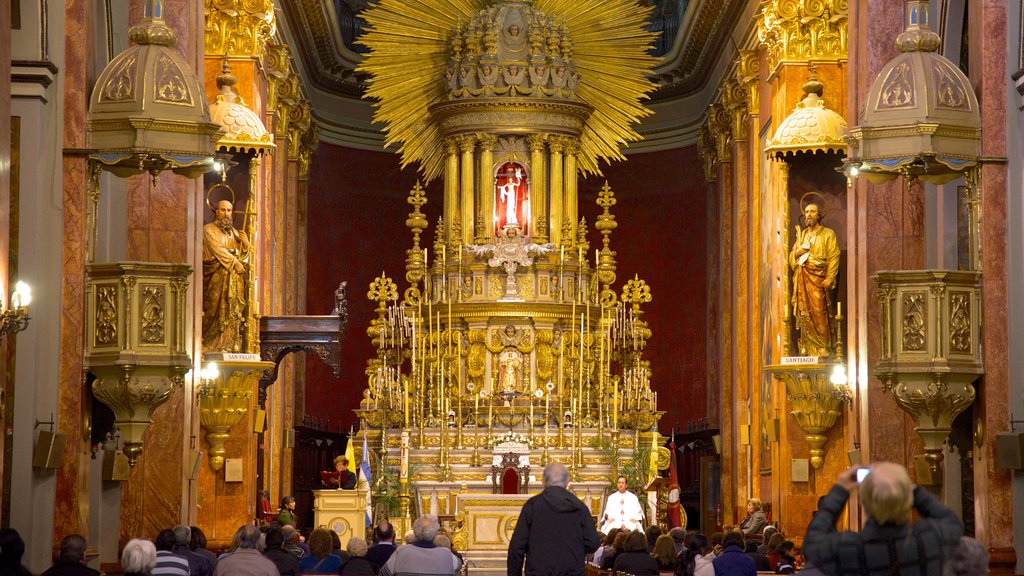 Salta Cathedral which includes interior views, heritage architecture and religious elements