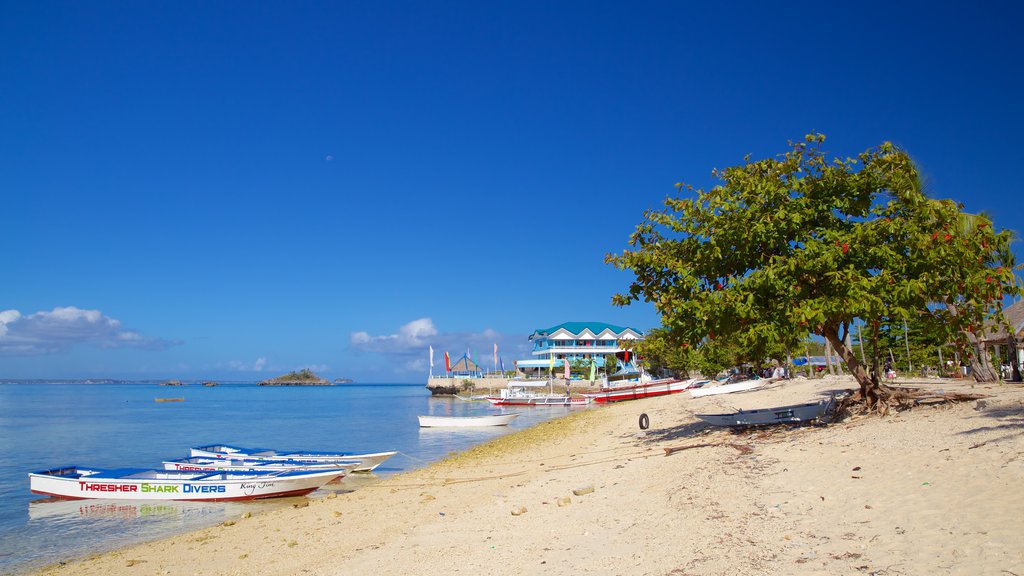 Bounty Beach presenterar kustutsikter och en sandstrand