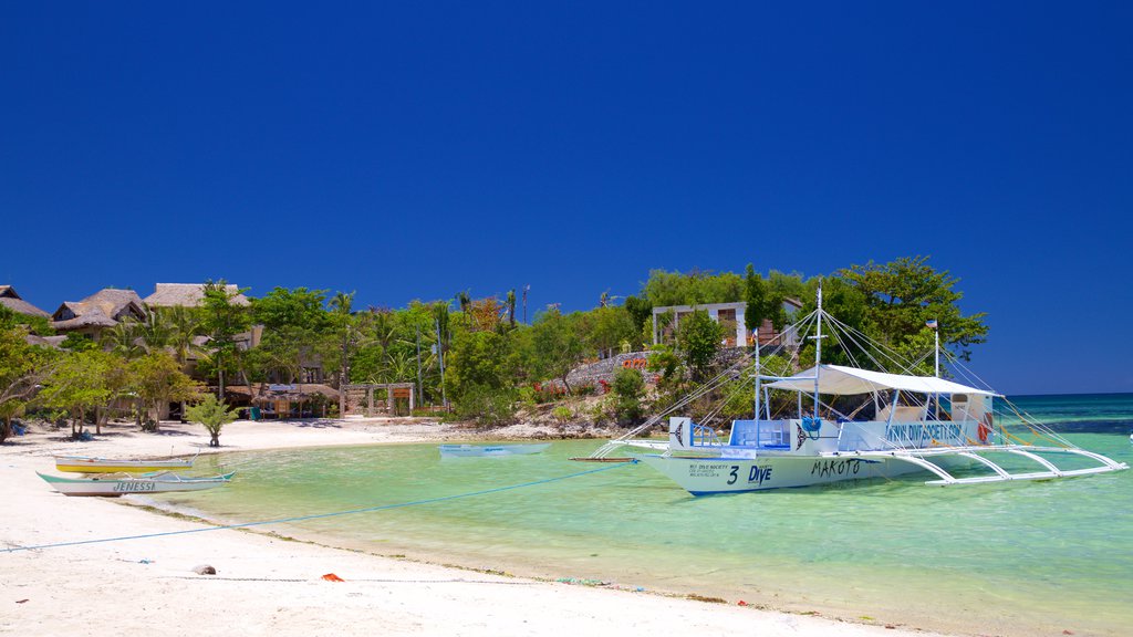 Logon showing a beach and general coastal views