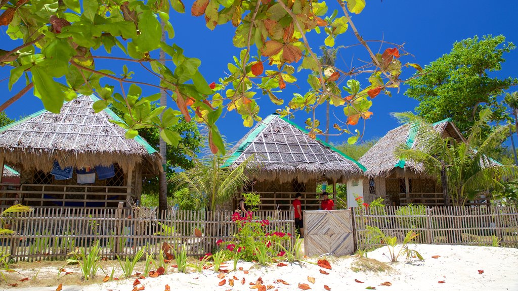 Logon showing a house and a beach